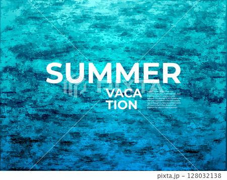 Vector summer-themed abstract background with ocean-inspired blue textures . Perfect for posters, travel ads, flyers, beach promotional, digital designs Vector summer-themed abstract background with ocean-inspired blue textures . Perfect for posters, travel ads, flyers, beach promotional, digital designs 128032138