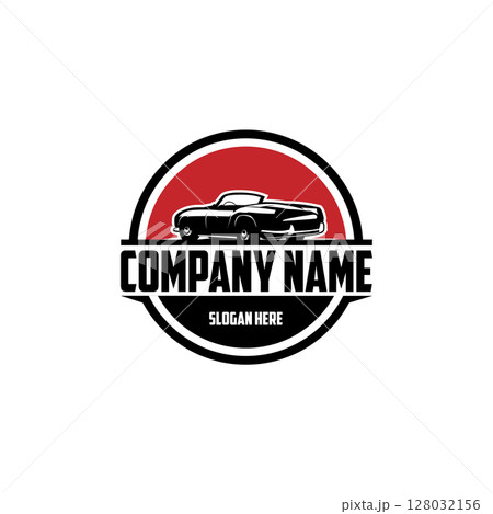 1959 Spider car vehicle emblem logo isolated. Best for vintage car related industries 1959 Spider car vehicle emblem logo isolated. Best for vintage car related industries 128032156
