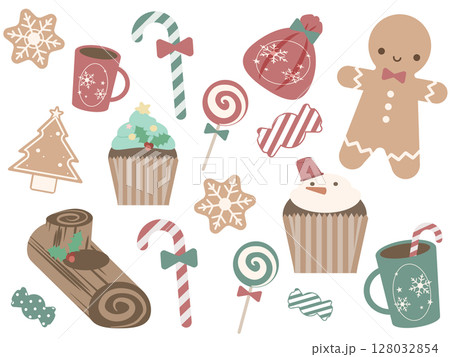 クリスマスのお菓子＆スイーツセット 128032854