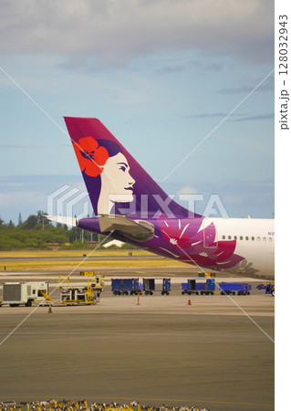 ハワイ ホノルル空港 ハワイアン航空 ハワイ ホノルル空港 ハワイアン航空 128032943