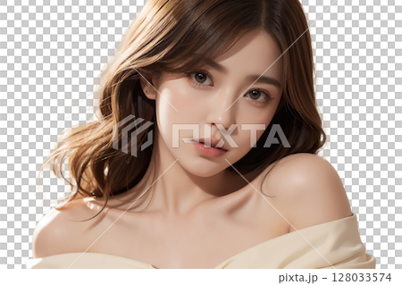ロングヘアー 128033574