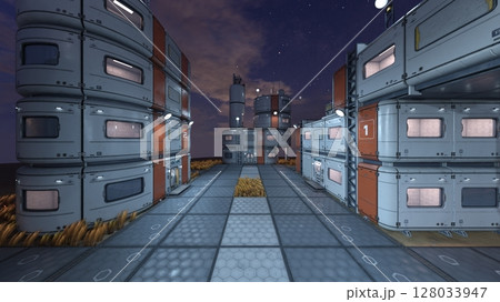 未来都市の風景 未来都市の風景 128033947