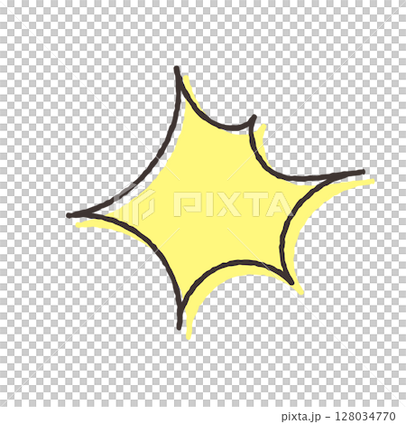 Speech bubble material: Impact mark of collision Speech bubble material: Impact mark of collision 128034770