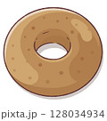 プレーンドーナツ 128034934