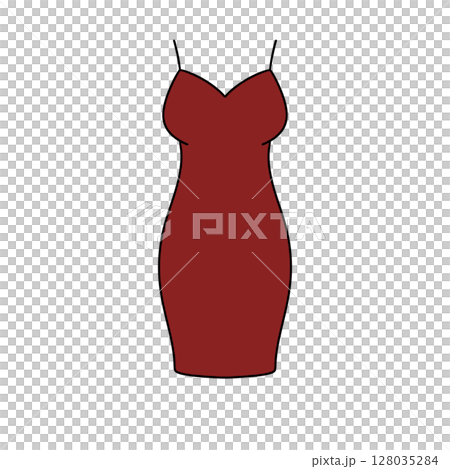 A red dress with a white background A red dress with a white background 128035284