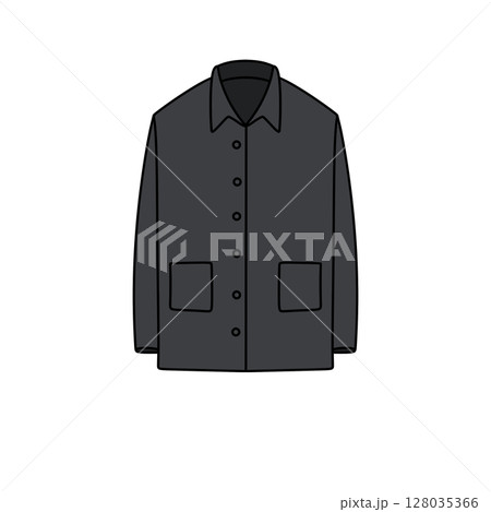 A black jacket with a white pocket A black jacket with a white pocket 128035366