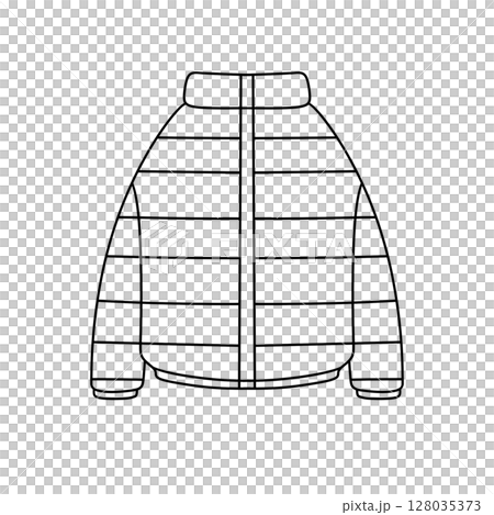 A white jacket with a hood and a zipper A white jacket with a hood and a zipper 128035373