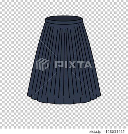 A blue skirt with a white background A blue skirt with a white background 128035425