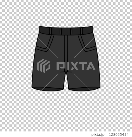 A black pair of shorts with pockets A black pair of shorts with pockets 128035434
