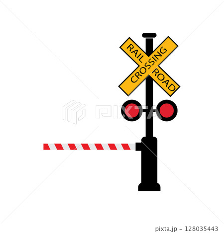 Train sign railway symbol 128035443