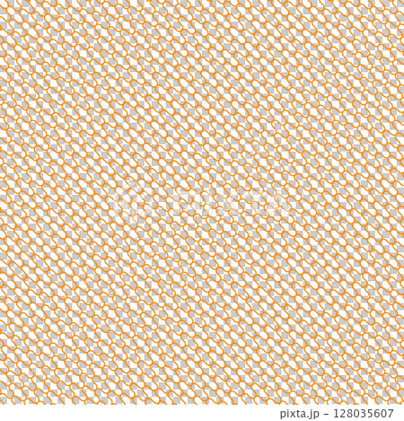 Thin line mesh chain background material Pattern illustration Swatch compatible Orange 128035607