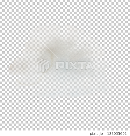 Watercolor gray foggy spot, hand-drawn on a white background. Isolated. Watercolor illustration. Clipart. 128035691