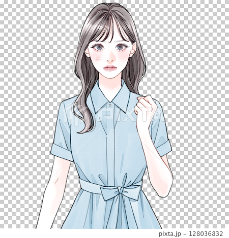 Woman in her 20s (clean type)_Anger Woman in her 20s (clean type)_Anger 128036832