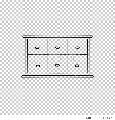 A white dresser with six drawers 128037337