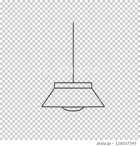 A lamp hanging from the ceiling A lamp hanging from the ceiling 128037345