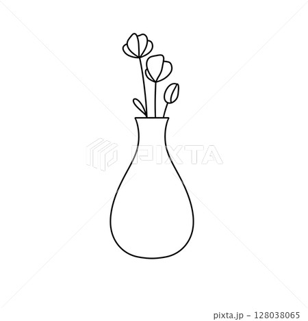A vase with flowers in it A vase with flowers in it 128038065