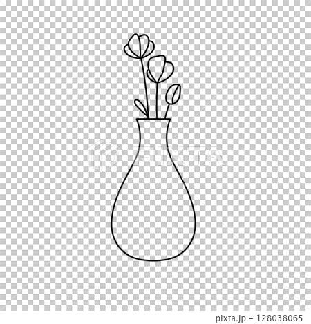 A vase with flowers in it A vase with flowers in it 128038065