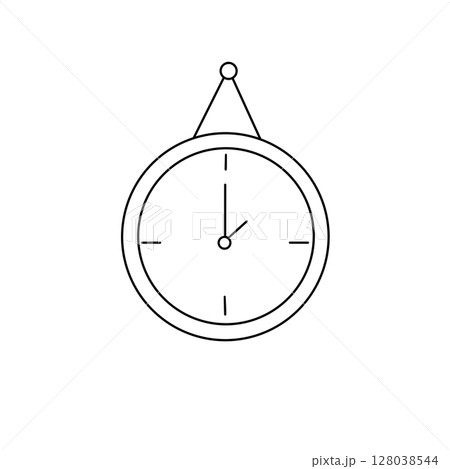 A clock with the hands at the numbers 3 and 9 A clock with the hands at the numbers 3 and 9 128038544