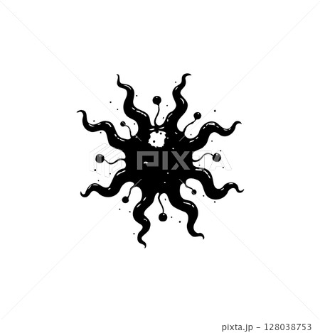 Abstract viral vector illustration with a distinctive design suitable for scientific use Abstract viral vector illustration with a distinctive design suitable for scientific use 128038753