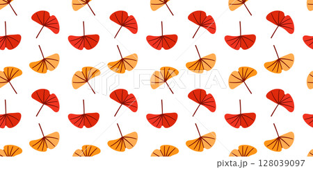 Seamless vector autumn leaves pattern design Seamless vector autumn leaves pattern design 128039097