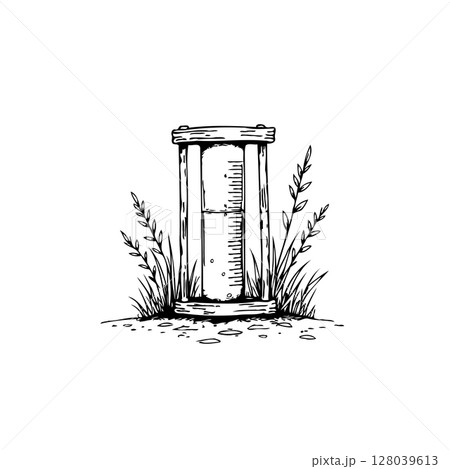 Vintage Hourglass Illustration with Natural Elements, a Timeless Reminder of Ephemeral Moments Vintage Hourglass Illustration with Natural Elements, a Timeless Reminder of Ephemeral Moments 128039613