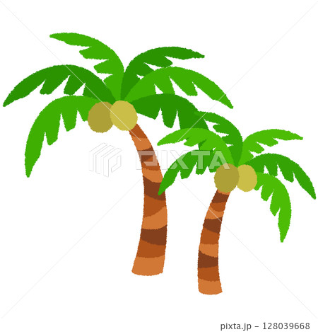 ヤシの木のイラスト 128039668
