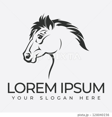 Vintage Horse Logo 128040156