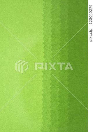 和紙による黄緑色グラデーション【背景素材】 128040270
