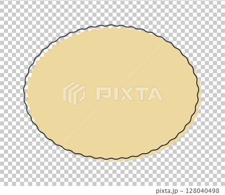 シンプルでおしゃれな金色/ベージュのフレームの線画アイコン - 装飾やエンブレムのイラスト素材 128040498