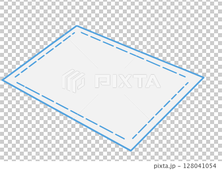 Simple dish towel illustration Simple dish towel illustration 128041054