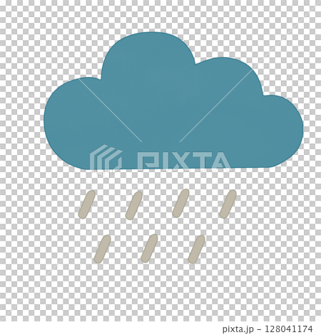 Cloud with ran drop 128041174