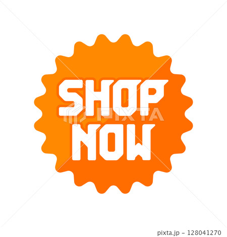 Shop Now (割引・セール)  アイコンイラスト 128041270