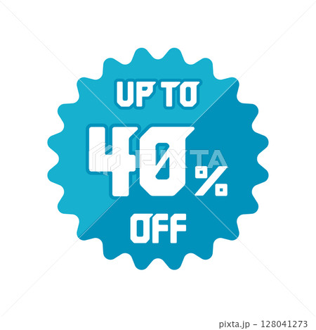 40％ off (割引・セール)  アイコンイラスト 128041273