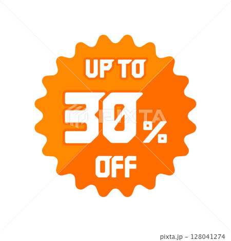 30％ off (割引・セール)  アイコンイラスト 128041274