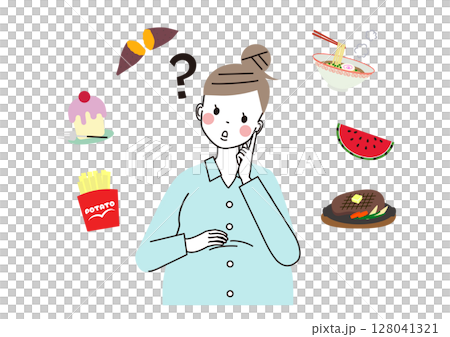 Pregnant women who are wondering what to eat during pregnancy 128041321