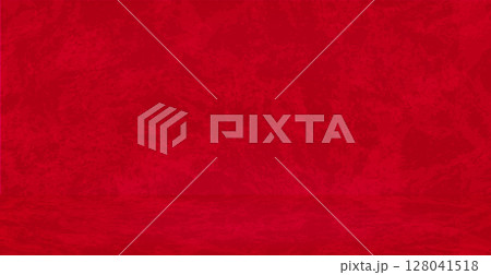 Red grunge studio, web template texture - Vector 128041518