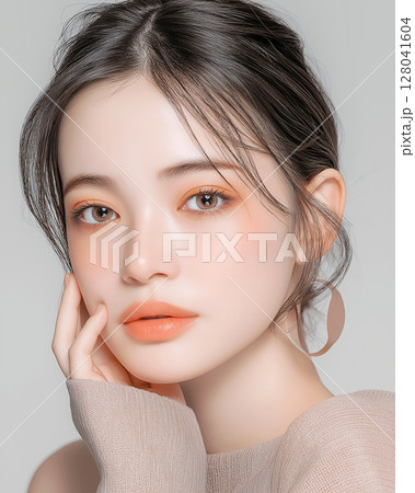 美しい大人女性 ビューティー「AI生成画像」 美しい大人女性 ビューティー「AI生成画像」 128041604