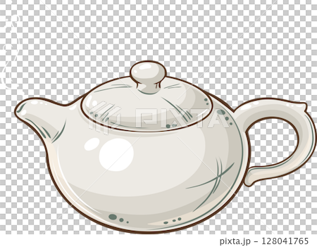 Teapot isolated for Design and Decoration Teapot isolated for Design and Decoration 128041765