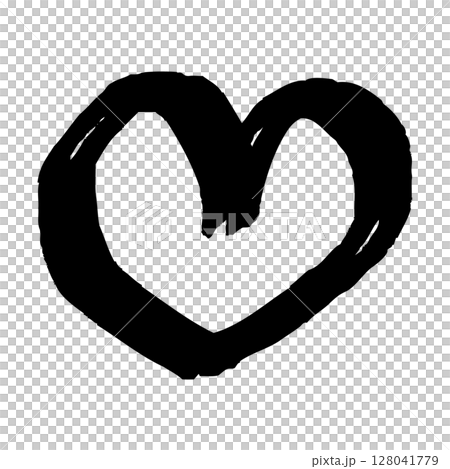 Hand drawn heart illustration 128041779