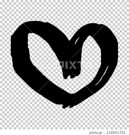 Hand drawn heart illustration 128041781