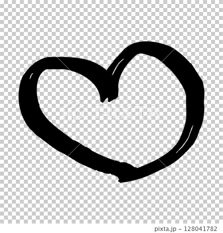Hand drawn heart illustration 128041782