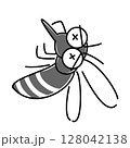 死んだ蚊のイラスト 128042138