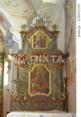 Saint Stephen of Hungary altar in the Church of the Three Kings in Komin, Croatia 128042193