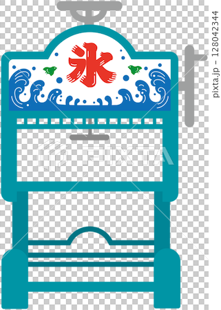 シンプルなかき氷機 128042344