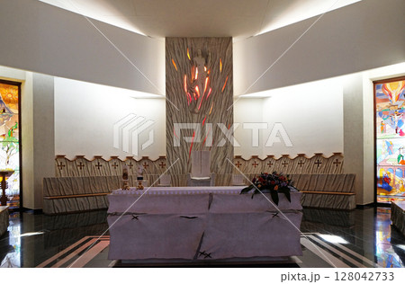 Altar in the Mother Teresa cathedral in Vau i Dejes, Albania Altar in the Mother Teresa cathedral in Vau i Dejes, Albania 128042733