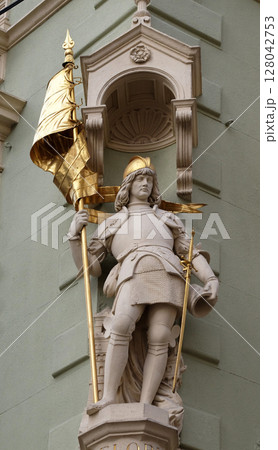 Saint Florian at the corner of Jungferngasse and Herrengasse, Graz, Styria, Austria 128042753