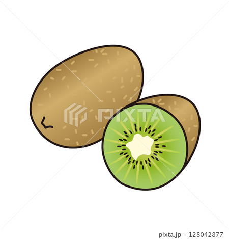フレッシュなキウイのイラスト 128042877
