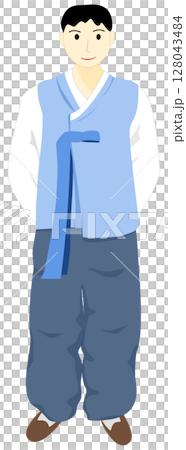 hanbok, vintage, man 128043484