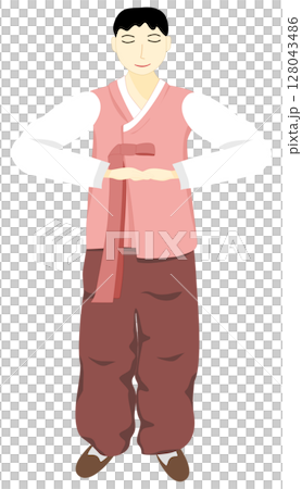 hanbok, vintage, man 128043486
