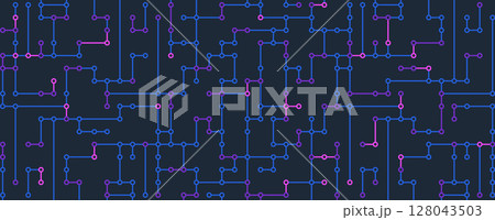 Abstract circuit border technology connected concept background 128043503